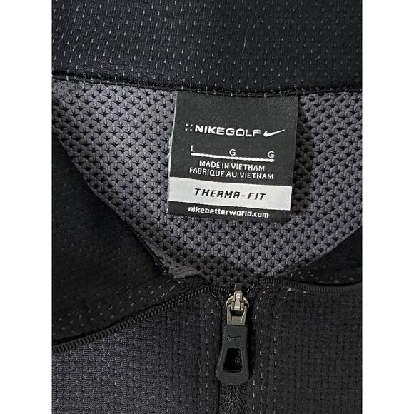 Nike Therma-Fit 1/4 Zip Black Thermal Men’s Large #241 Golf Rock Golf Club - Picture 5 of 5